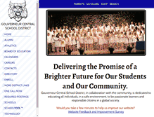 Tablet Screenshot of gouverneurcentralschool.org